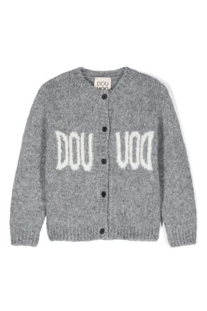 cardigan in acrilico grigio DOUUOD KIDS | DV9P30W0137805